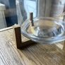 New glass vase/hurricane lamp on stand Image 2