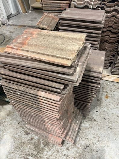 Salvaged roof tiles