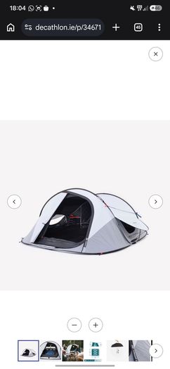 Pop up 3 person tent