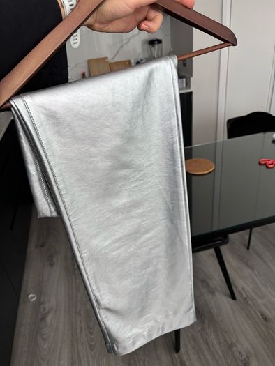 silver pants