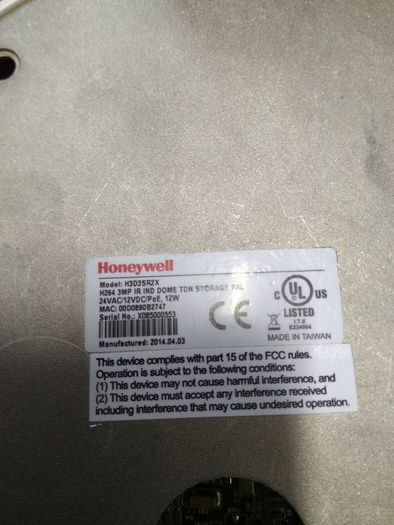 Honeywell CCTV Equipment