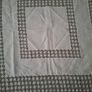 Vinyage White Cotton Tablecloth 113cm x q07cm Image 2
