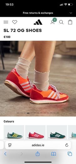 ADIDAS originals neon SL 72 OG W