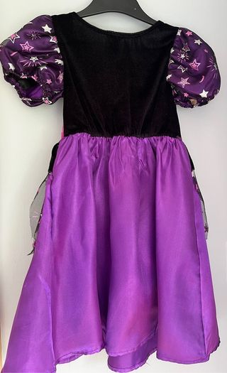 Tesco F+F witch fancy dress with hat Age 3-4 EUC