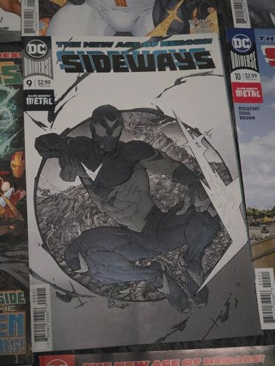 Sideways DC Metal Comics