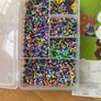Hama beads, boards,  and storage box Image 2