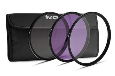 Camera 58mm 3-Piece Filter Kit with UV, Circular Polarizer and Fluorescent