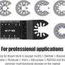 NEW SALE | 20 Pcs Mix Oscillating Saw Blades, Professional Wood/Metal Universal Multitool Quick Release Saw Blades Fit Fein Multimaster, Ryobi, Milwaukee, Bosch, Dremel, Dewalt, Rockwell, Makita and More Image 6