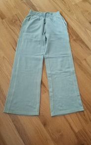Women's green wide leg joggers xs