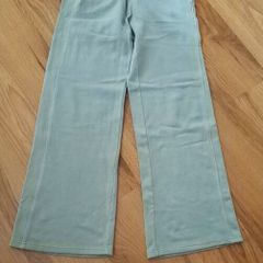 Women's green wide leg joggers xs