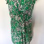 Dunnes Ladies green floral mid length day dress size 18 Image 2