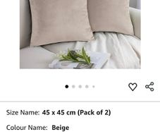 Beige Cushion Covers 45 x 45 cm - BOGO 50%