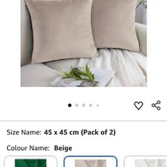 Beige Cushion Covers 45 x 45 cm - BOGO 50%