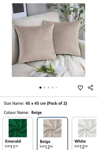 Beige Cushion Covers 45 x 45 cm - BOGO 50%