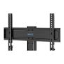 Universal TV Stand for 24 60 Inch LCD LED OLED Plasma TVs, Height Adjustable Table Top Pedestal with Bracket, 8mm Tempered Glass Base, 45kg Load, Max VESA 400x400mm, Cable Management Image 3