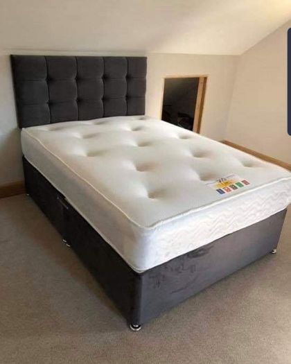 New plush divan bed & MemoryFoam Orthopaedic Mattress