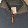 mens FAT FACE jumper sweater top quarter zip navy cotton cashmere blend Size medium Image 8