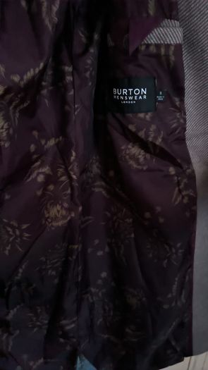 New Burton MEN coat, size S, Gray color,