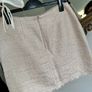 Zara Pink Gold Ostrich Feather Mini Skirt Size M Image 6