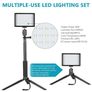 29423 Neewer 3 Packs 66pcs Tabletop LED Video Light with Mini Tripod Stand and Color Filters Image 3