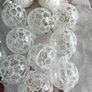 Christmas Tree Baubles Decorations x 31 - Winter White and Silver Image 3