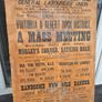 1891 antique original Labourers union poster Image 9