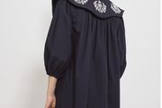 George Navy Boho mini dress Sz 14 UK - Bnwt Rrp 30