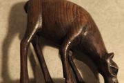 African Carved Deer (handmade)