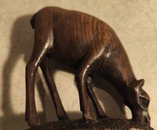 African Carved Deer (handmade)