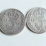 George the Fifth silver threepences Image 2