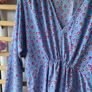 dress midi dress powder blue with hearts size medium monki brand Image 7