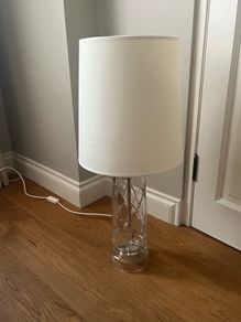 Galway crystal lamp