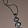 Sterling silver triple drop earrings and pendant necklace set  New Image 3