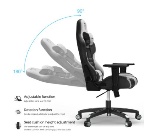 Gaming Chair 360 Swivel Ergonomic Racing-Style