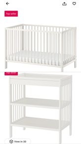 Gulliver Ikea cot and changing table