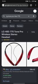 LG HBS-770 Tone Pro Wireless Stereo Headset