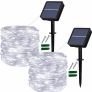 Solar Fairy Lights Outdoor, 2 Pack 12M/40Ft 120LEDs Solar String Lights, 8 Modes Waterproof solar Garden Lights Indoor/Outdoor (MULTIPLE COLOURS) Image 3