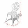 3 Piece Bistro Set Cast Aluminium - Free Delivery Nationwide Image 8