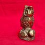 Brass Owl Figurine on Tree Stump Image 5