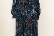 Paisley Boho Midi Dress REFKA