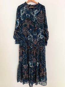 Paisley Boho Midi Dress REFKA