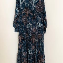 Paisley Boho Midi Dress REFKA