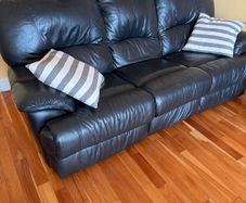 Leather suite of furniture