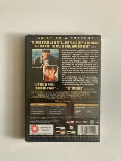 Sympathy for Mr Vengeance DVD Sealed Oldboy