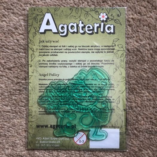 Agateria "Snowman" stamp, brand new