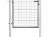 Garden Gate Galvanised Steel 105x125 cm Silver