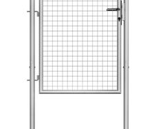 Garden Gate Galvanised Steel 105x125 cm Silver