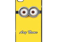 main image for ad Personalized name initial Minion cover case for all iPhones Samsungs