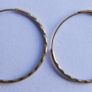Vintage 9K Gold  Hoop Earrings 0,5" Image 9