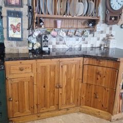 old style solid pine kitchen and appliances for sale